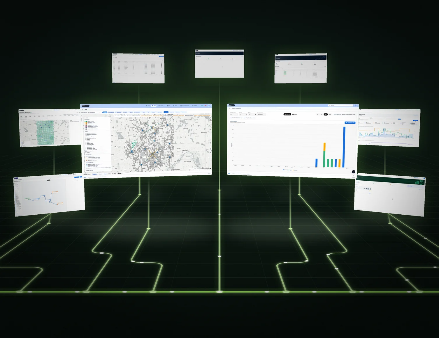 Grid Data Family applications connected on one platform